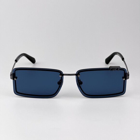 Off-White TAMPA Sunglasses – Gunmetal Blue Rectangular Frame | Model OERI13N 774 - Picture 1 of 11